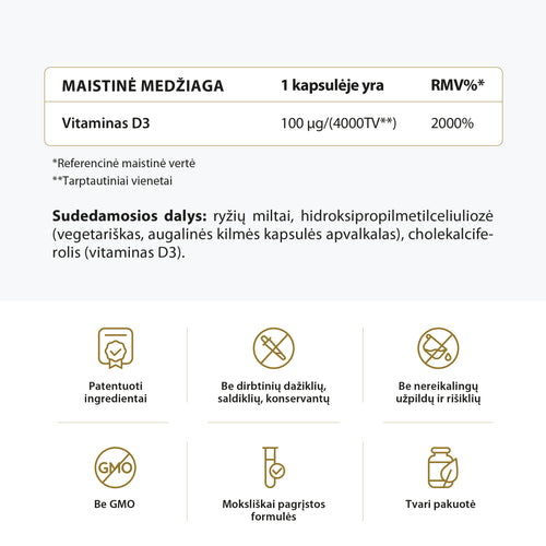 Vitaminas D3 4000TV