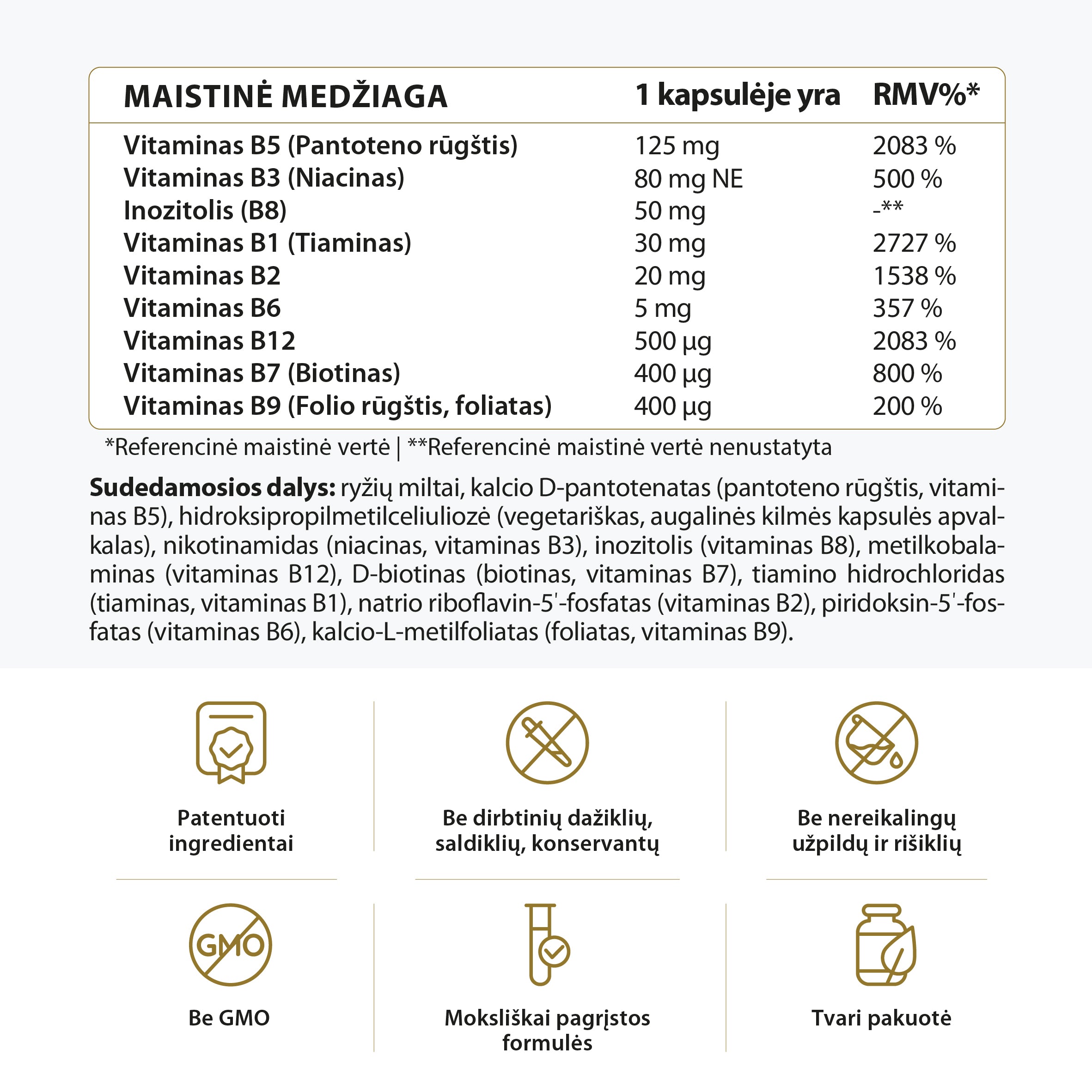 Bioaktyvus B vitaminų kompleksas
