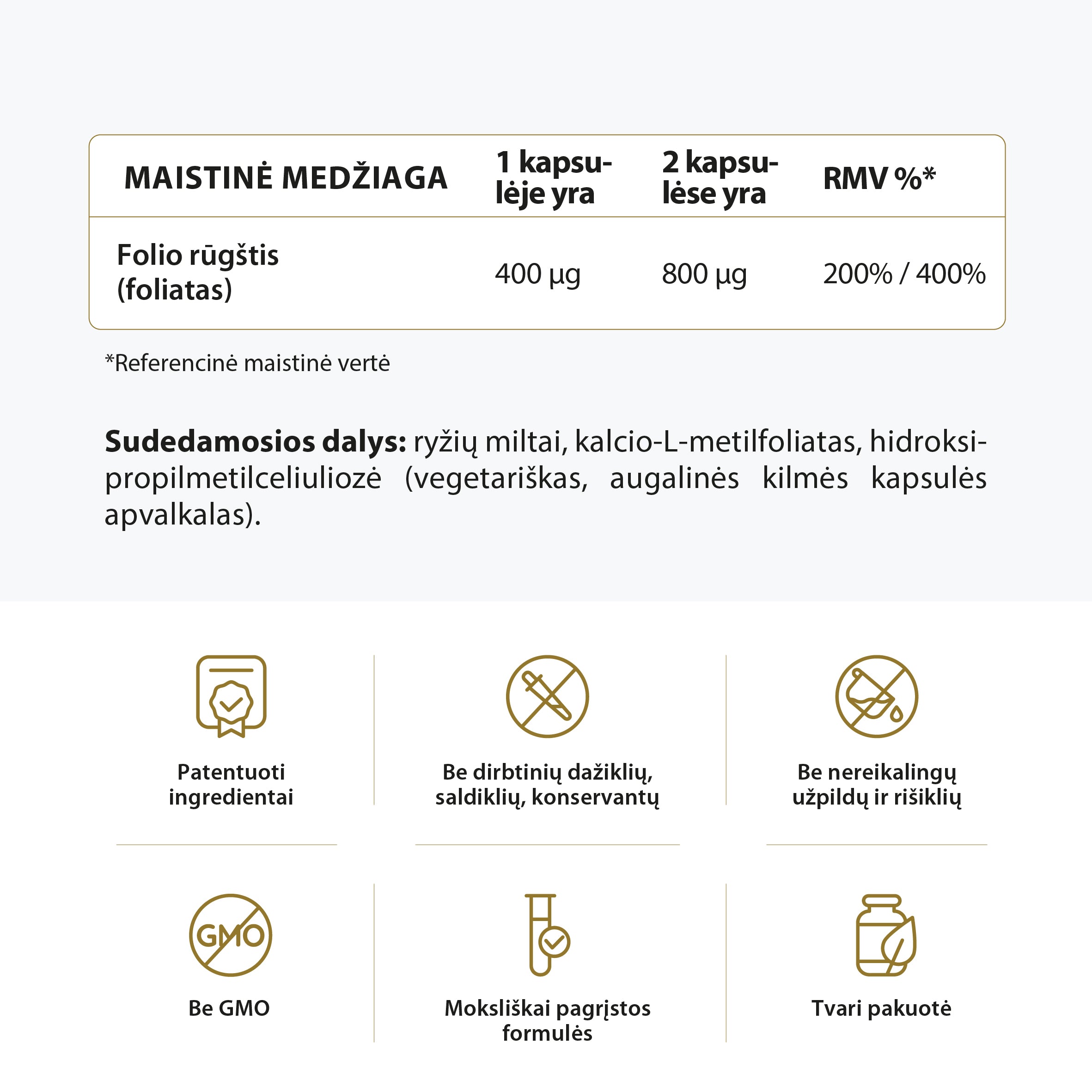 Bioaktyvi Folio rūgštis