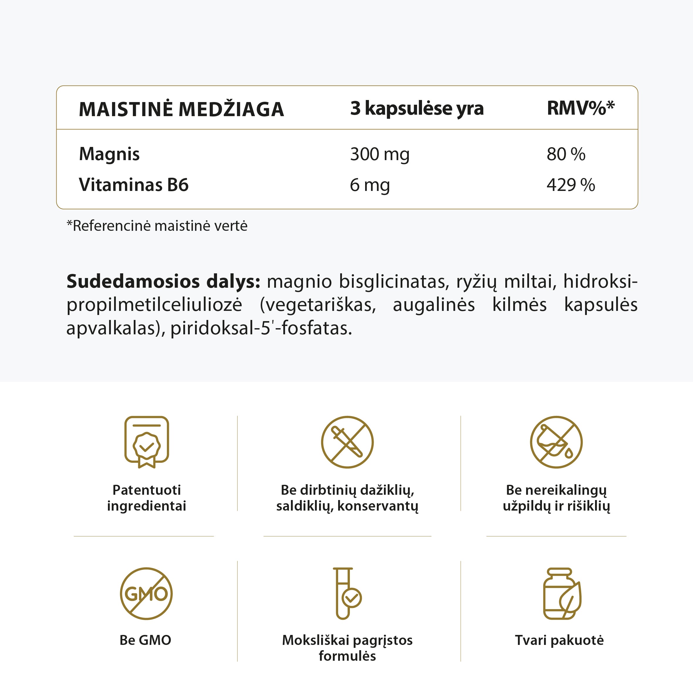 Bioaktyvus Magnio bisglicinatas