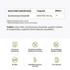 Probiotikų saccharomyces boulardii sudėtis