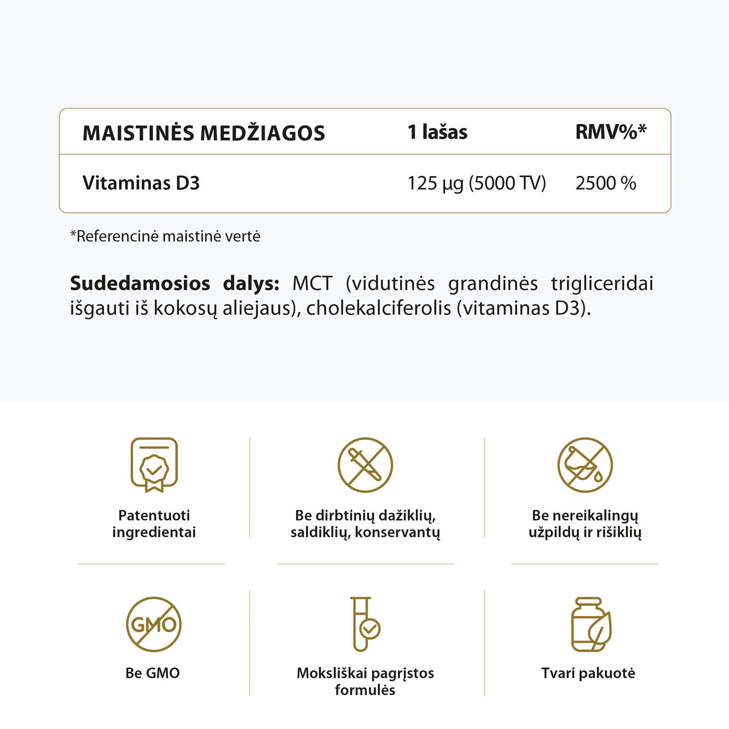 Vitaminas D3 5000 TV