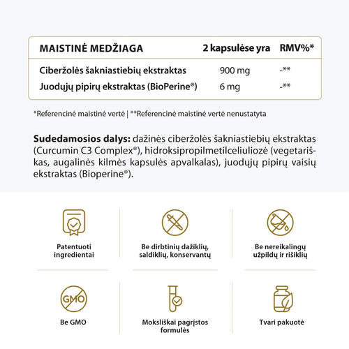 Kurkuminas C3 Complex® su BioPerine®