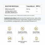 Naturalaus kofermento Q10  papildo sudėtis