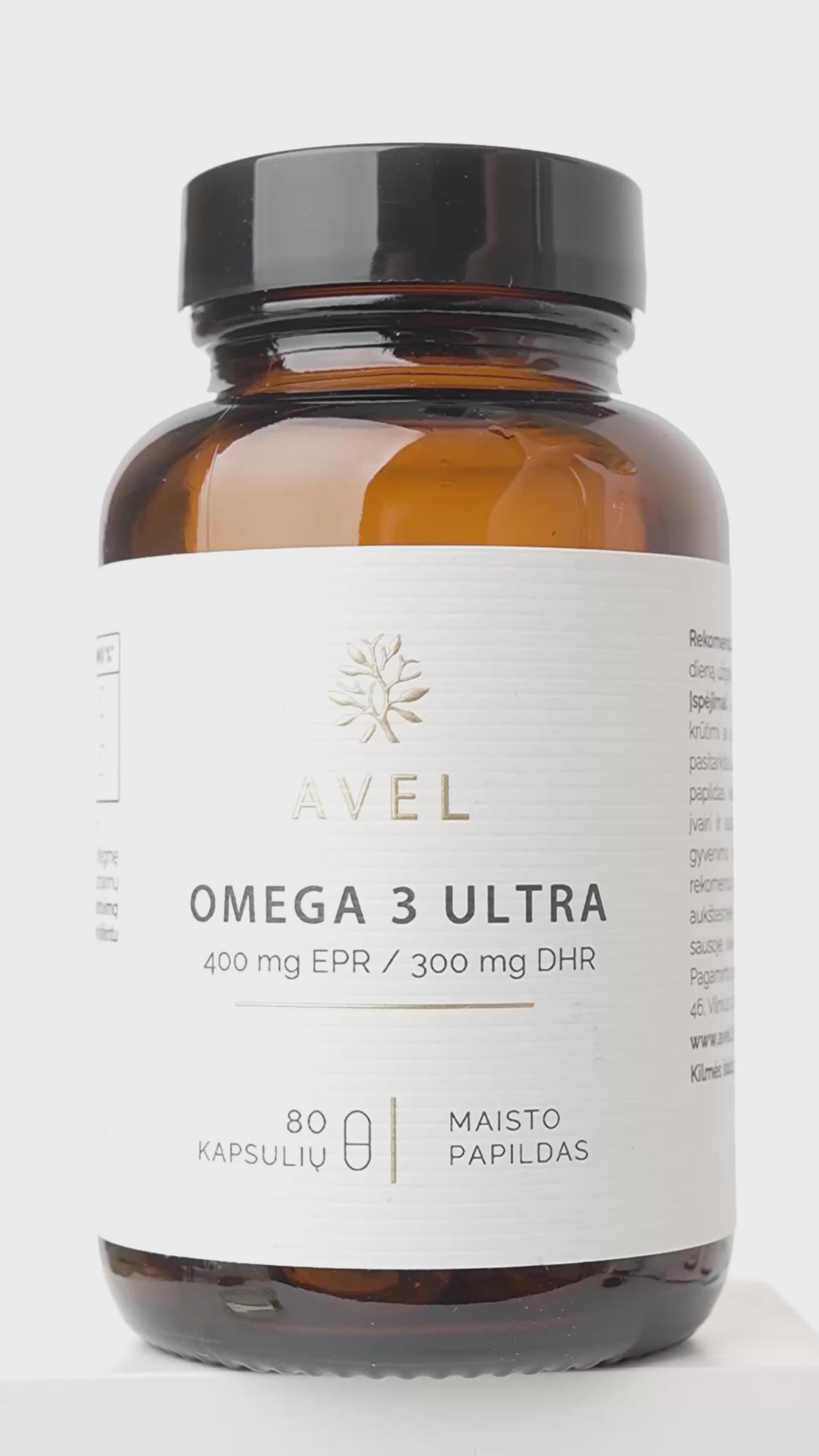 Akcijos omega-3 papildams